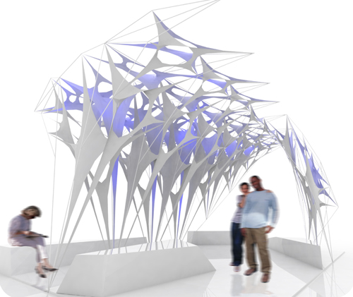 minimal membrane tent (membrella), phase 1